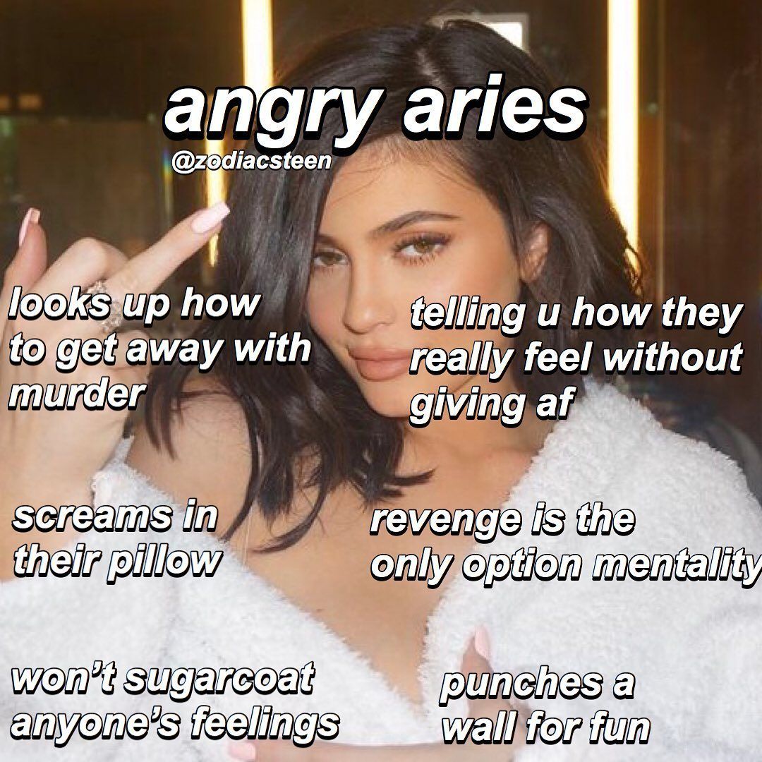 Zodiacs Astrology On Instagram The Signs When Angry Part One Aries