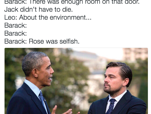 President Obama Met Leonardo DiCaprio And It Turned Into A Meme