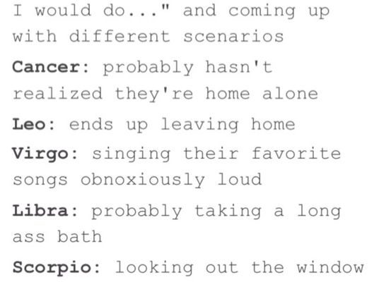 ME BUT WHEN I DO REALIZE IM HOME ALONE I START SINGING BC I…