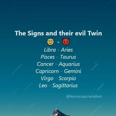 Angel Horoscope Signs and Evil Twin