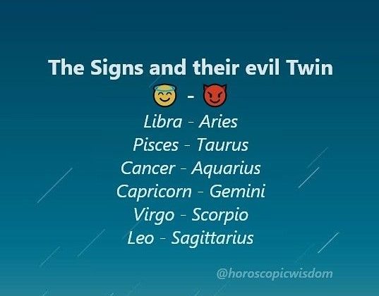 Angel Horoscope Signs and Evil Twin