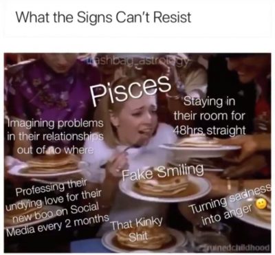 Pisces meme, astrology meme, zodiac