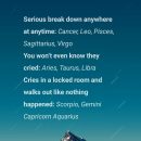 So True ways how Horoscope Signs react when crying. #Gemini explore Pinterest”> #Gemini