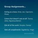 Horoscope Signs and Group Assignments Funny