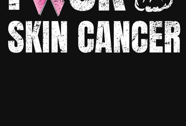 Fck Cancer Shirt Skin Cancer T Shirt F Ribbon Design Women’s Relaxed Fit T-Shirt,…