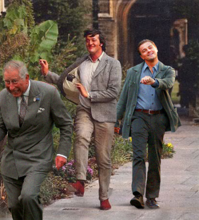 Didn’t think the Leo meme could get better. With Prince Charles and Stephen Fry