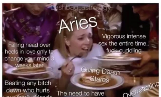 Aries meme, astrology meme, zodiac