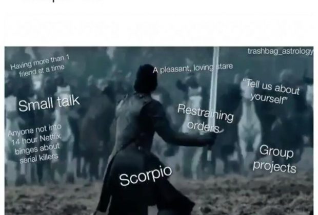 Scorpio meme, astrology meme, zodiac