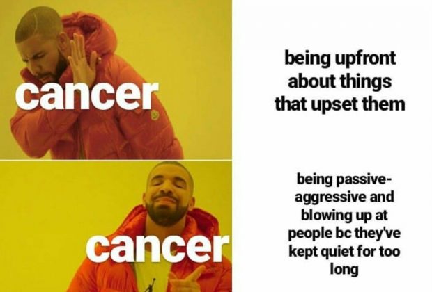 Cancer meme, astrology meme, zodiac