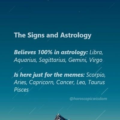 Signs and trust in Astrology