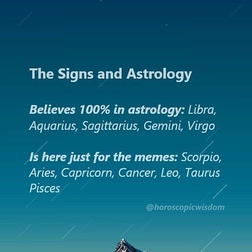Signs and trust in Astrology - Zodiac Memes