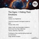 When The Signs Hiding Their Emotions –