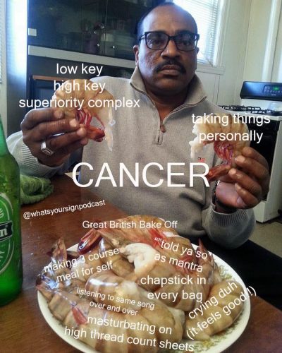 cancer memes, cancer aesthetic, cancer horoscope