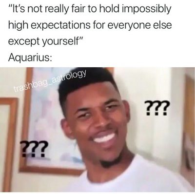 Aquarius meme, astrology meme, zodiac