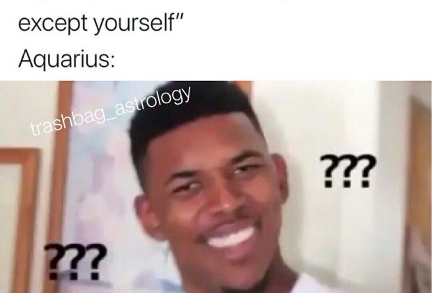 Aquarius meme, astrology meme, zodiac