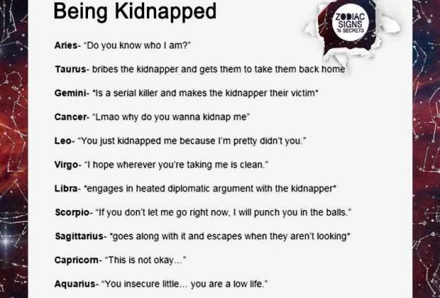 The Signs When Being Kidnapped –