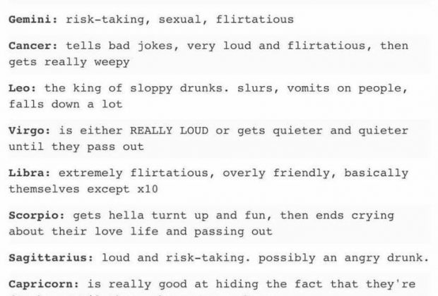 The signs drunk Not sure how true it is for me though! #zodiac explore…