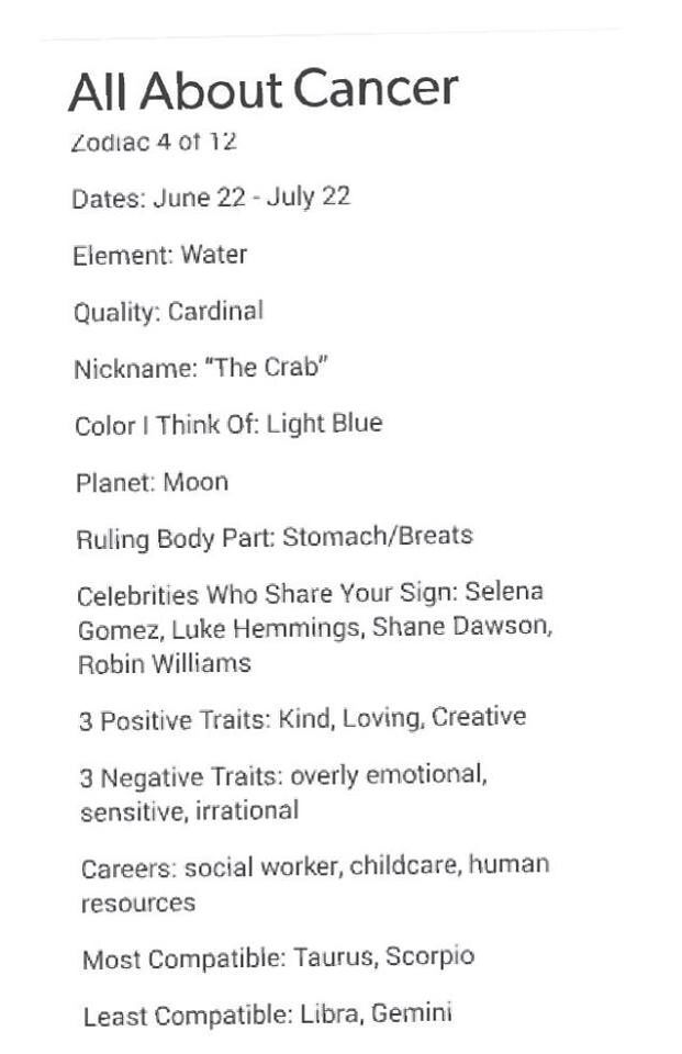 All you need to know about a Cancer!! #Cancer search Pinterest”> #Cancer #Zodiac explore…