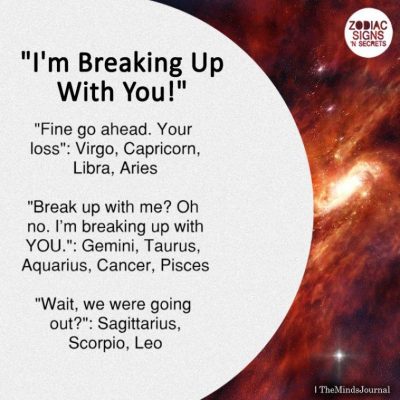 Signs’ Reaction on I’m Breaking Up With You!