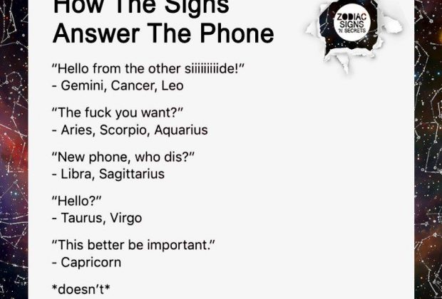 How The Signs Answer The Phone