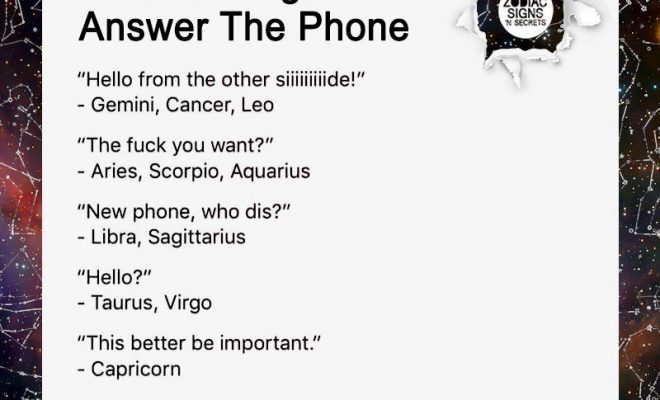 How The Signs Answer The Phone