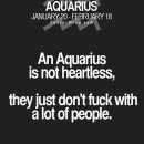 An Aquarius is not heartless