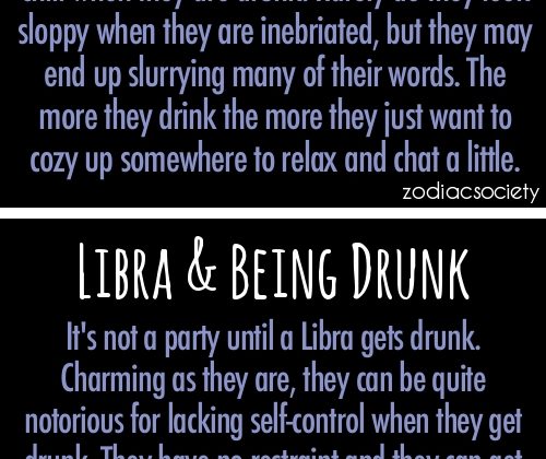 ZODIAC SIGNS & BEING DRUNK