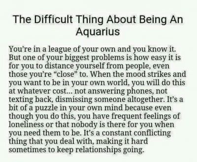 Difficult part of Aquarius