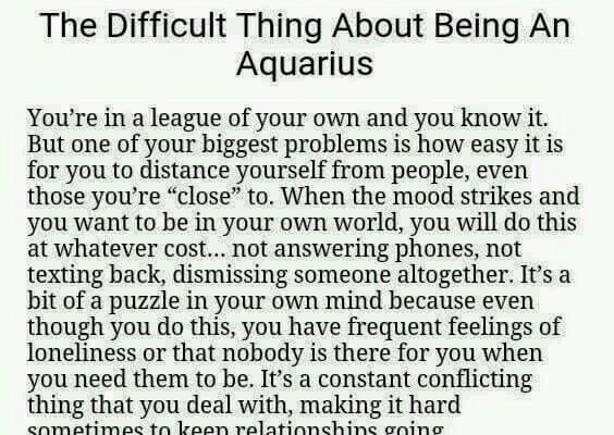 Difficult part of Aquarius