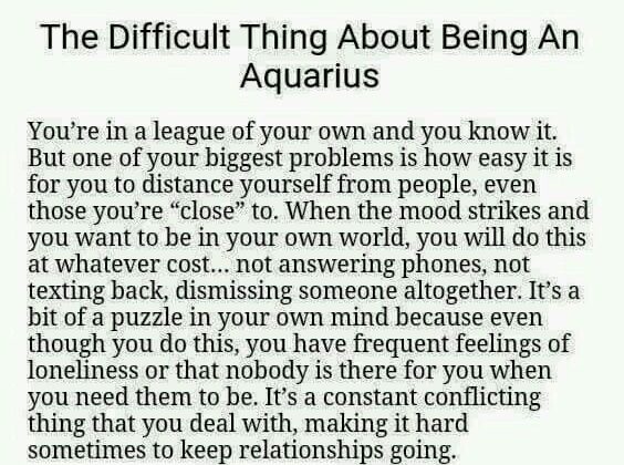 Difficult part of Aquarius