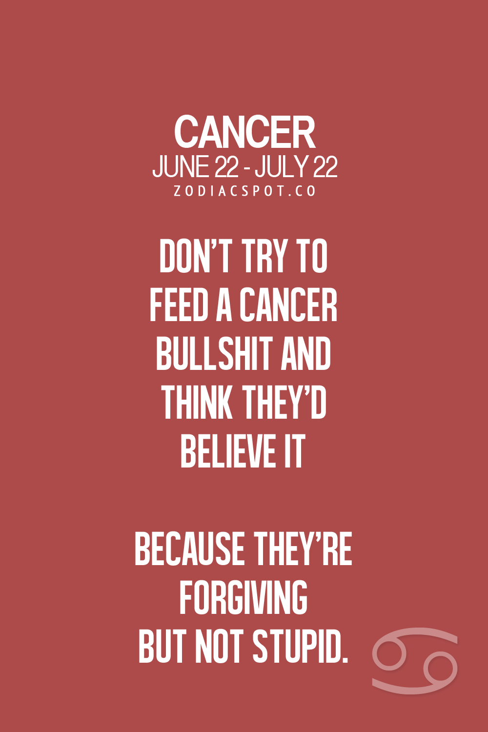 Cancer Zodiac Sign - Zodiac Memes