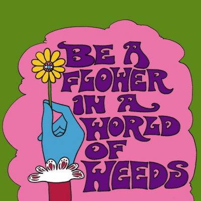 Be A Flower Art Print Illustration by Dawn Aquarius