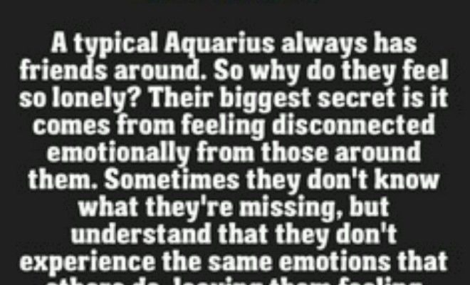 I did just tell Murl last week that I don’t have Aquarius Absolutely utterly…