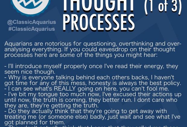 What goes on in an Aquarians mind? A look into an Aquarians thought processes.…