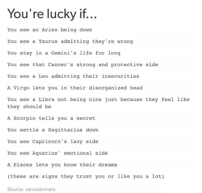 So true I’m an Aquarius and you never see my emotional side, only I…