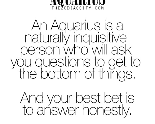 fun facts about zodiac sign aquarius
