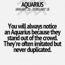 Aquarius, Yeah so stop trying to be me bitch, and copying all my shit