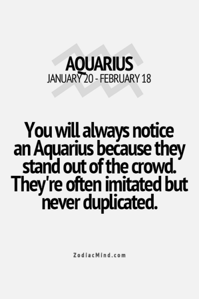 Aquarius, Yeah so stop trying to be me bitch, and copying all my shit