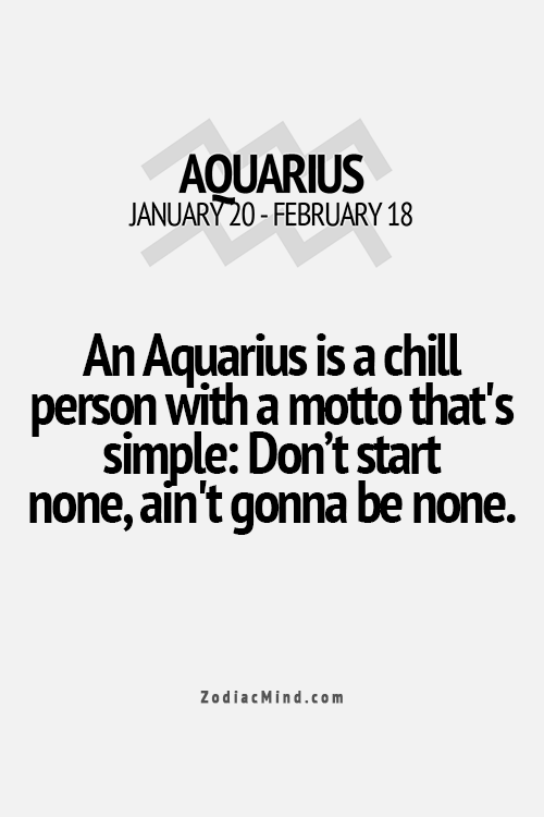 Aquarius motto - Zodiac Memes