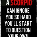 A Scorpio can ignore you so hard you’ll start to question your own existence…