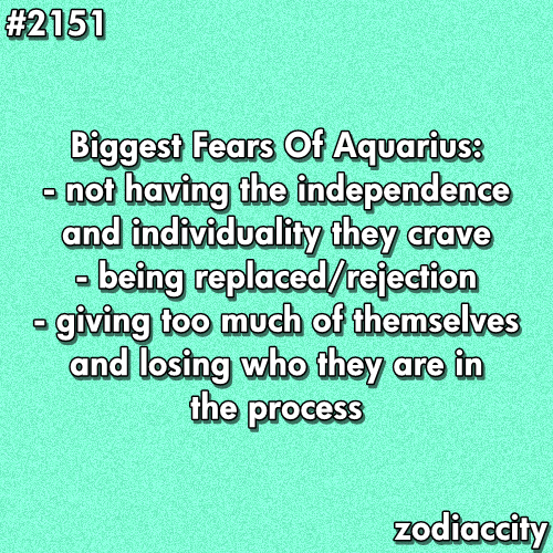 Fears of an Aquarius