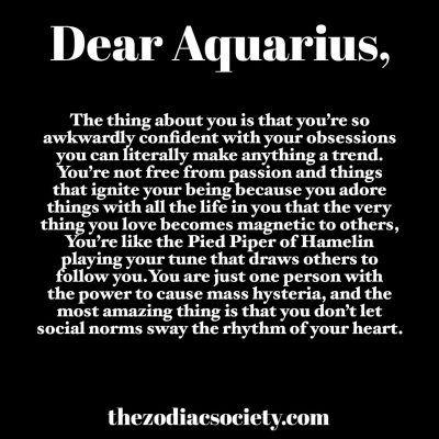Dear Aquarius