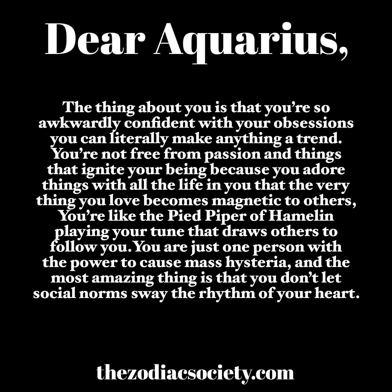 Dear Aquarius - Zodiac Memes