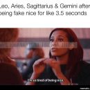 Leo, Aries, Sagittarius and Gemini