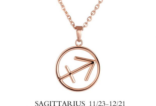 Sagittarius Zodiac Sign Necklace. Available in Rose Gold Plated, 18k Gold Plated, Stainless Steel,…