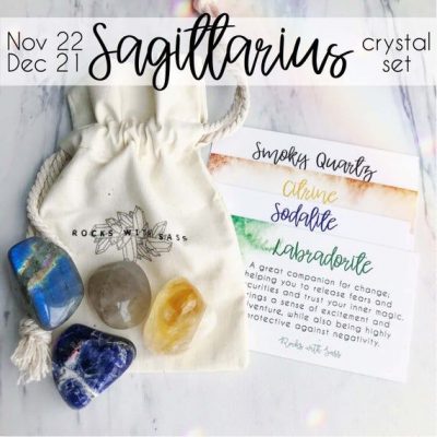 Sagittarius Zodiac Crystal Set