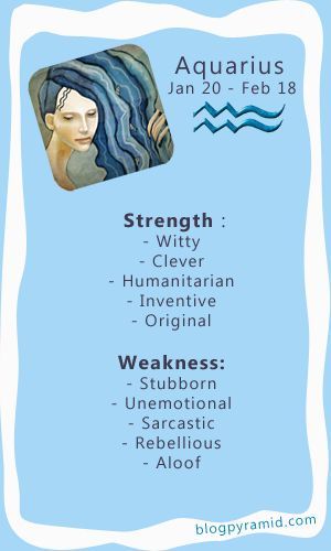 Aquarius: Strengths vs Weaknesses