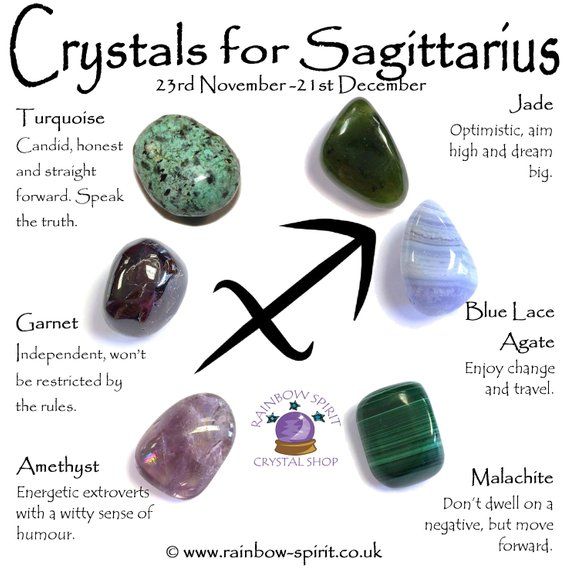 Sagittarius Birthstones Crystal Set 