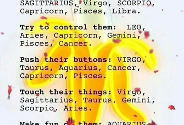 Never ever ever….to 12 zodiac signs
