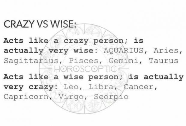 Crazy vs. Wise